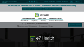 What E7health.com website looked like in 2020 (3 years ago)