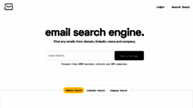 What Emailsearch.io website looked like in 2020 (3 years ago)