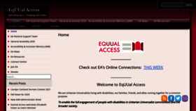 What Equualaccess.org website looked like in 2020 (3 years ago)