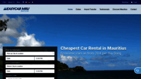 What Easycabmauritius.com website looked like in 2020 (3 years ago)