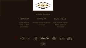 What Ecco-atlanta.com website looked like in 2020 (4 years ago)