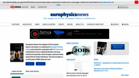 What Europhysicsnews.org website looked like in 2020 (3 years ago)