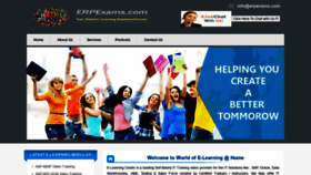 What Erpexams.com website looked like in 2020 (3 years ago)