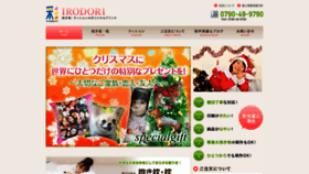 What E-irodori.jp website looked like in 2020 (3 years ago)