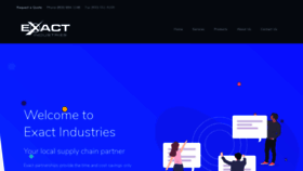 What Exactindustries.com website looked like in 2020 (3 years ago)