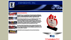 What Embeditinc.com website looked like in 2020 (4 years ago)
