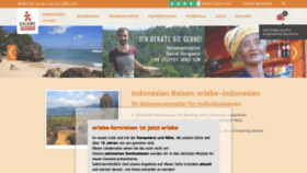 What Erlebe-indonesien.de website looked like in 2020 (3 years ago)