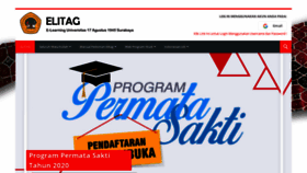 What Elitag.untag-sby.ac.id website looked like in 2020 (3 years ago)