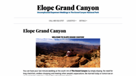 What Elopegrandcanyon.com website looked like in 2020 (3 years ago)