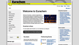 What Eurachem.org website looked like in 2020 (3 years ago)