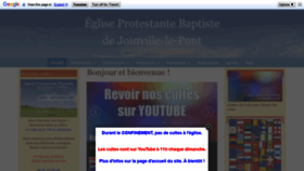 What Eglise-baptiste-joinville.com website looked like in 2020 (4 years ago)