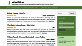 What Ecashminer.com website looked like in 2020 (4 years ago)