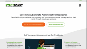 What Eventcaddy.com website looked like in 2020 (3 years ago)