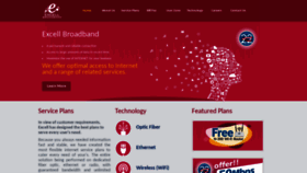 What Excellbroadband.com website looked like in 2020 (3 years ago)