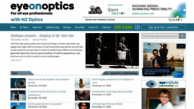 What Eyeonoptics.co.nz website looked like in 2020 (3 years ago)