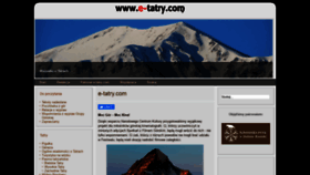 What E-tatry.com website looked like in 2020 (3 years ago)