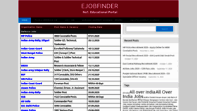 What Ejobfinder.in website looked like in 2020 (3 years ago)