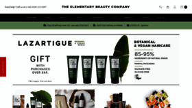 What Elementarybeauty.com website looked like in 2020 (3 years ago)