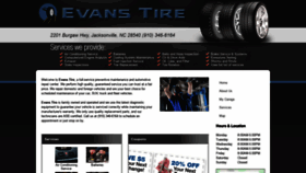 What Evanstireandautomotive.com website looked like in 2020 (3 years ago)