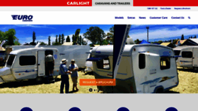 What Euro-caravans.com.au website looked like in 2020 (3 years ago)