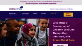 What Embracerace.org website looked like in 2020 (3 years ago)