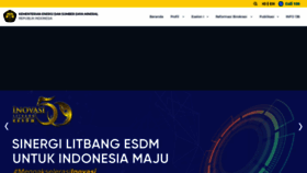 What Esdm.go.id website looked like in 2020 (3 years ago)