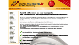 What Euro-muenzen.tv website looked like in 2020 (3 years ago)