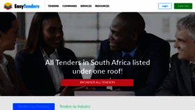 What Easytenders.co.za website looked like in 2020 (5 years ago)