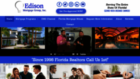 What Edisonmortgagegroup.com website looked like in 2020 (3 years ago)