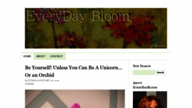 What Everydaybloom.com website looked like in 2020 (3 years ago)