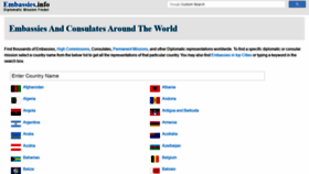 What Embassies.info website looked like in 2020 (3 years ago)