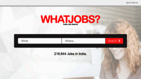 What En-in.whatjobs.com website looked like in 2020 (3 years ago)