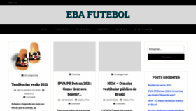 What Ebafutebol.com.br website looked like in 2020 (3 years ago)