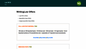What Exams.writinglaw.com website looked like in 2020 (3 years ago)