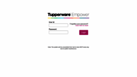 What Empower.tupperware.com.au website looked like in 2020 (3 years ago)