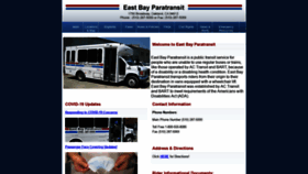 What Eastbayparatransit.org website looked like in 2020 (3 years ago)