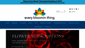 What Everybloominthing.org website looked like in 2020 (3 years ago)