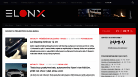 What Elonx.cz website looked like in 2020 (3 years ago)
