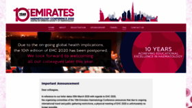 What Ehc-uae.com website looked like in 2020 (3 years ago)