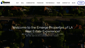 What Emerge.properties website looked like in 2020 (3 years ago)