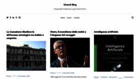 What Einaudiblog.it website looked like in 2020 (3 years ago)