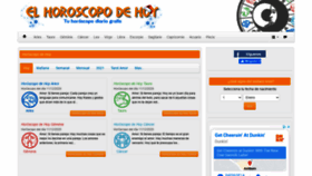 What Elhoroscopodehoy.es website looked like in 2020 (3 years ago)