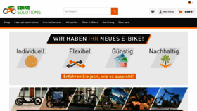 What Ebike-solutions.com website looked like in 2020 (3 years ago)
