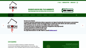 What Ecoem.it website looked like in 2020 (4 years ago)