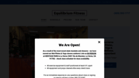 What Equilibriumfitness.com website looked like in 2020 (3 years ago)