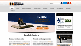 What Escueladeescritores.com website looked like in 2020 (3 years ago)