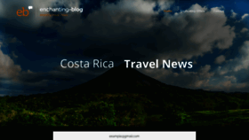 What Enchanting-costarica.com website looked like in 2020 (3 years ago)