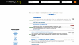 What Empleos.vendeloya.mx website looked like in 2020 (3 years ago)