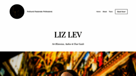 What Elizabeth-lev.com website looked like in 2020 (3 years ago)