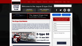 What E-typeclub.com website looked like in 2020 (3 years ago)